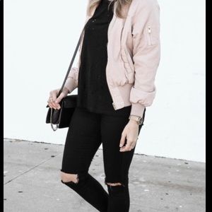 Bishop+Young Blush Bomber Jacket NWT